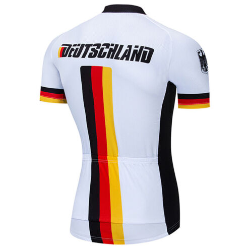 Pro Cycling Jersey Bib Shorts Kits Short Sleeve Biking Shirt Pad Shorts Set - Picture 5 of 14