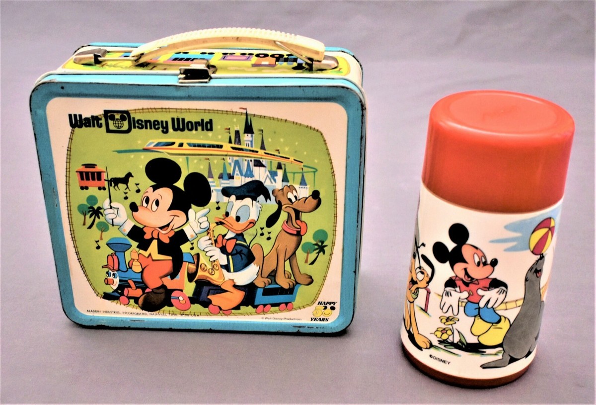 Vintage Walt Disney World 50 Happy Years Metal Collectible Lunch