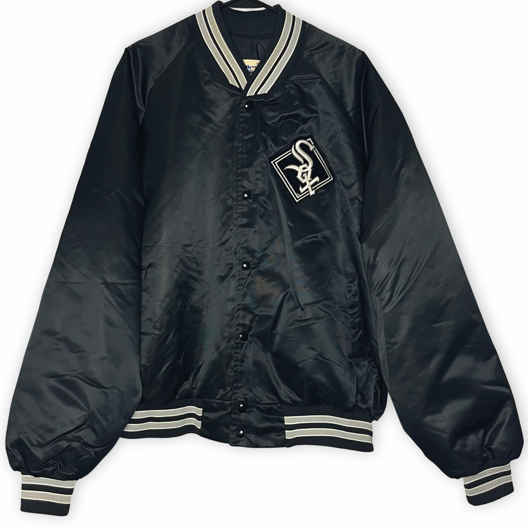 ウェア CHICAGO WHITE SOX MLB JACKET 90s VINTAGE Vintage 90s Chicago White Sox Jacket Large Fanimation Satin