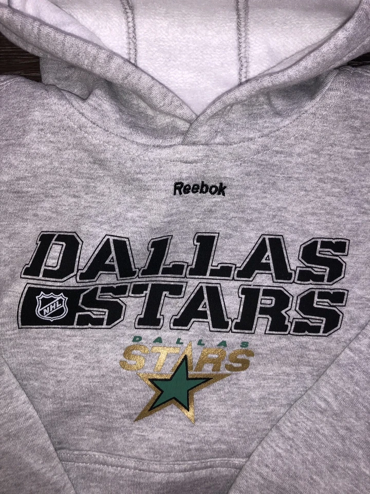 Youth Boys Reebok Center Ice Collection Dallas Stars Gray Sweatshirt Hoodie M - Image 2 of 4