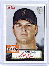 2006 52 Style Rookie Red Ink Autograph #52S-MTC Matt Cain No 35 of 52