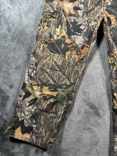 Cabela's Camo Overalls Mens XL Mossy Oak Break Up Fleece Hunting Bibs EUC - Picture 8 of 24