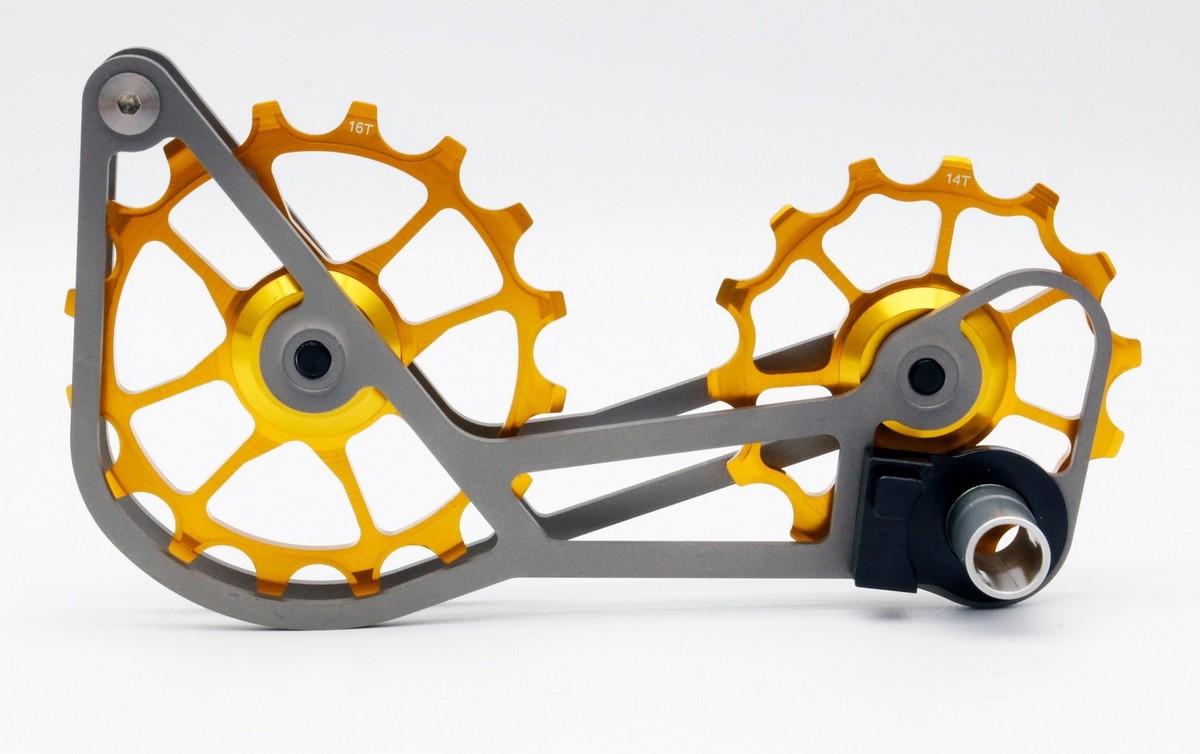 SwishTi Road Bicycle Oversized Pulley Titanium Cage for Campy