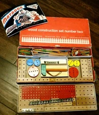 Rare Vintage Creative Playthings Matador Korbuly Wood Construction Set Number 2