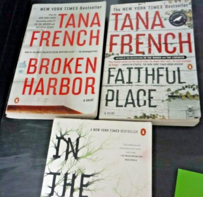 Lot 3 Tana French books (PB) In the Woods, Faithful Place, Broken Harbor