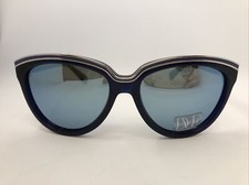 NEW Diane Von Furstenberg DVF608S Mila 444 Sapphire Cry 56.16.135 Sunglasses