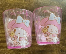 2 Daiso Sanrio MY MELODY DRINK CUPS 260ml 8.5oz New In Package Pink