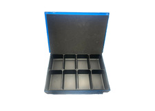 1 Stk. Sortierkasten Sortimentskasten Metallkoffer,Kleinteile Koffer,8-fach! Neu