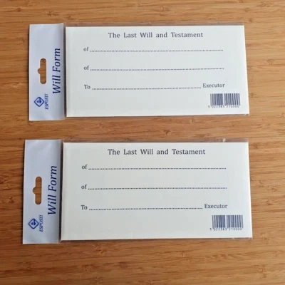 ESPOSTI Last Will and Testament Form, Official Legal Document Will and Testament Form