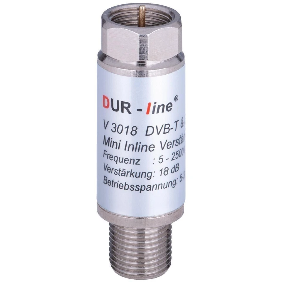 Sat 18dB Inline Verstärker 5-2500 MHz Mini Signalverstärker für SAT und DVB-T - Bild 2 von 4
