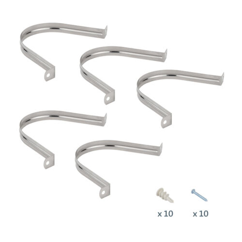 Powertec 4 Zoll Edelstahl Schlauchaufhänger mit Ankern & Schrauben, 5er Set (70258) - Bild 3 von 7