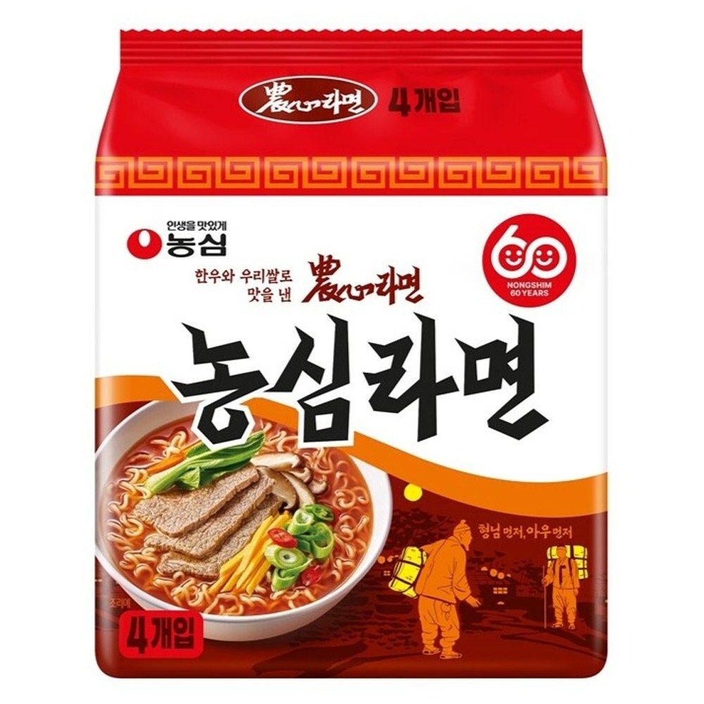 Nongshim Nongshim Ramen 124g × 4 Expeditedship
