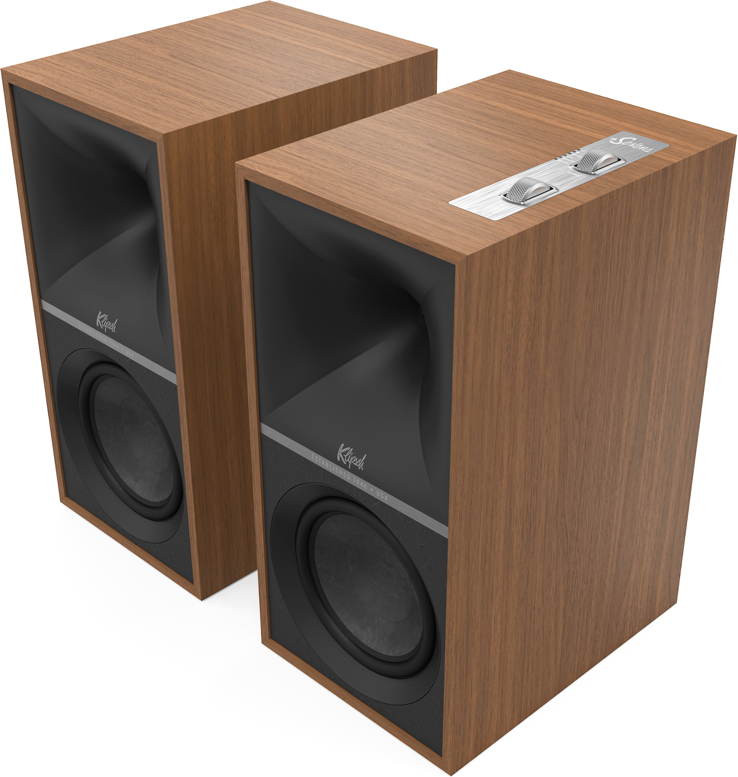 Колонки Klipsch The Sevens с электроприводом (грецкий орех)