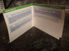WORLD CUP Soccer Nintendo NES Game Original 1990 Instruction Manual Booklet ONLY