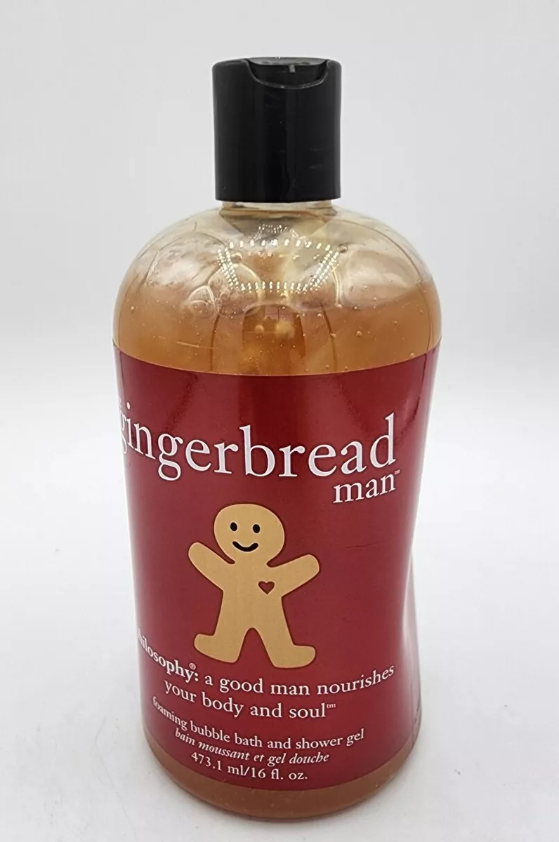 Philosophy The Gingerbread Man Foaming Bubble Bath Shower Gel 16 oz New Sealed