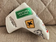 Olivas Links Golf Ventura CA Magnetic Golf Blade Putter Headcover head cover⛳⛳⛳