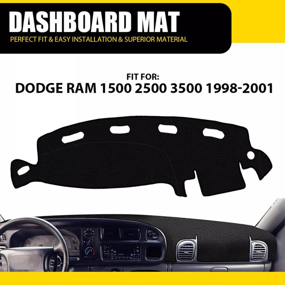 For Dodge Ram 1500 2500 3500 19982001 Dashboard Mat Dash Mat Car Dash