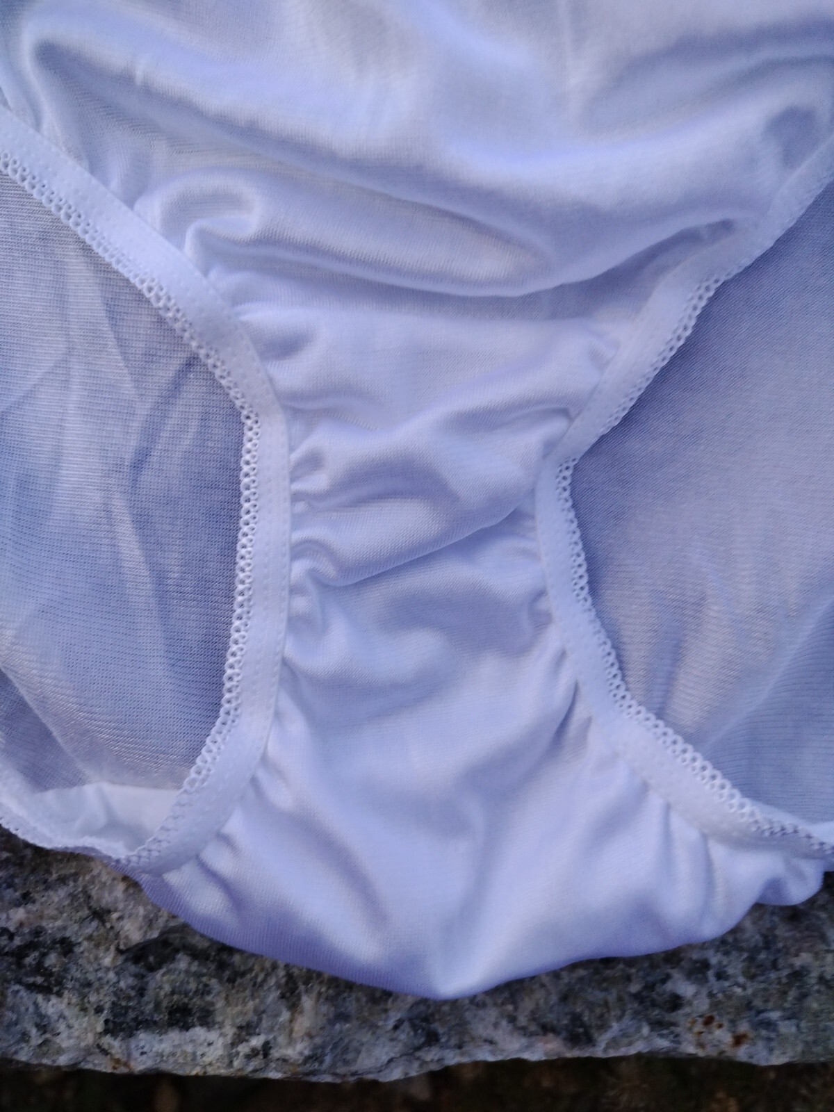 JCP Underscore Shiny Smooth 100 Nylon White Panty Panties Brief 4027 Size 10 eBay