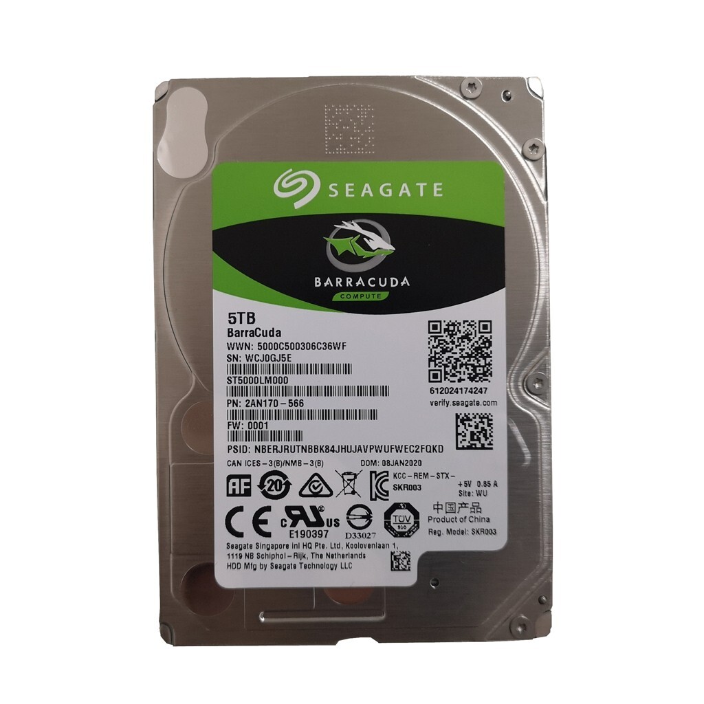 Seagate BarraCuda 5TB ST5000LM000 5400RPM SATA Laptop HDD