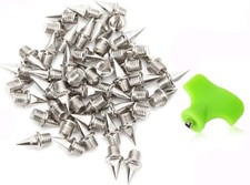 120pcs 3/8inch Stainless Steel Track and Cross Country Spikes with Spike Wren...