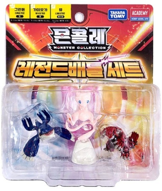 TAKARA TOMY Pokemon Moncolle Figure : GROUDON KYOGRE MEW Legend