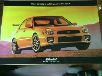 ORIGINAL BF GOODRICH POSTER SIGN SUBARU WRX tuned by SPO Motorsports
