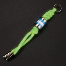 EDC Knife Lanyard with Titanium Glow in the Dark Bead Paracord Lanyard Keychain