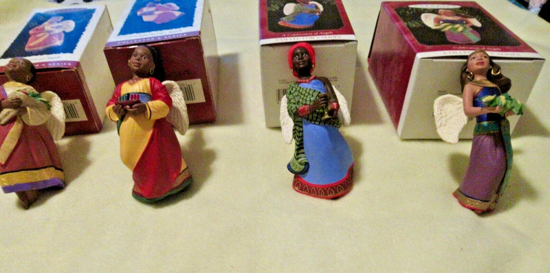 Vintage New in Boxes 4 Hallmark Keepsake ornaments A Celebration of  Angels