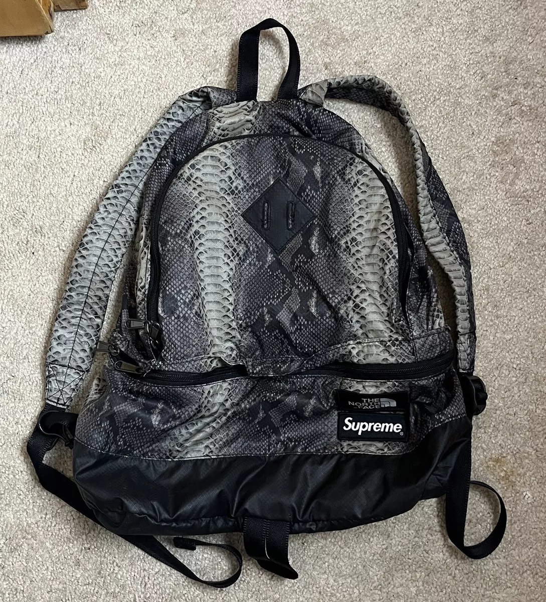 Supreme x The North Face TNF SS18 Snakeskin Print Backpack