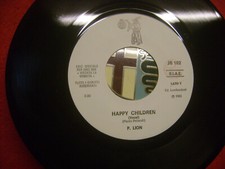 7" P.LION HAPPY CHILDREN  RARO 45 GIRI PROMO JUKEBOX+STYLOO +UNPLAYED+MINT