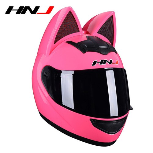 Women Motorcycle Helmet Removable Cat Ear Full Face Motocross Motorbike Helmets - Picture 10 of 16