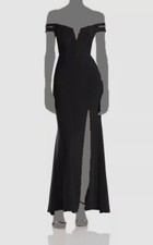 Aqua Dresses Women Black Off-the-Shoulder Gown Dress Sz 2