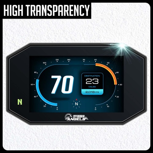 2 x TRIUMPH TIGER 800 1200 2018+ TFT Dashboard screen protector: Ultra-Clear - Picture 6 of 7