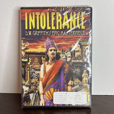 New Sealed DVD INTOLERANCE  D.W. GRIFFITH'S EPIC MASTERPIECE  2006 (ORIG 1916)
