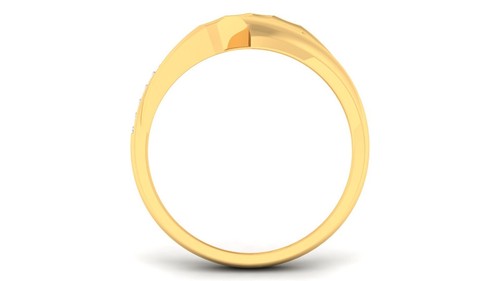 Pave 0,30 Cts F/VS1 Rotondo Brillante Diamanti Donne Fidanzamento Anello 18K Oro - Foto 5 di 7