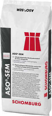 Schomburg ASO-SEM 25 kg Schnellestrich Estrichm?rtel Rapid Verbundestrich M?rtel