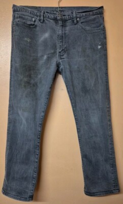 Levis 504 Jeans schwarz Denim Stretch gemarkt Workwear Style Größe W36 L30