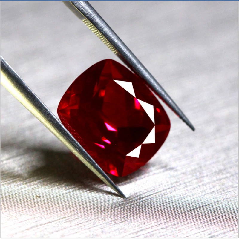 TOP QUALITY CUSHION CUT PIGEON BLOOD RED RUBY LAB CREATED AAAA+ LOOSE GEMS 1Pcs - Image 2 of 4