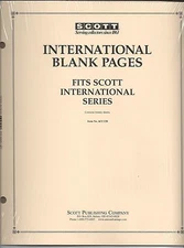 Pkg. of 20 Scott ACC130 International Blank Pages FREE U.S. Shipping w/$50 Order