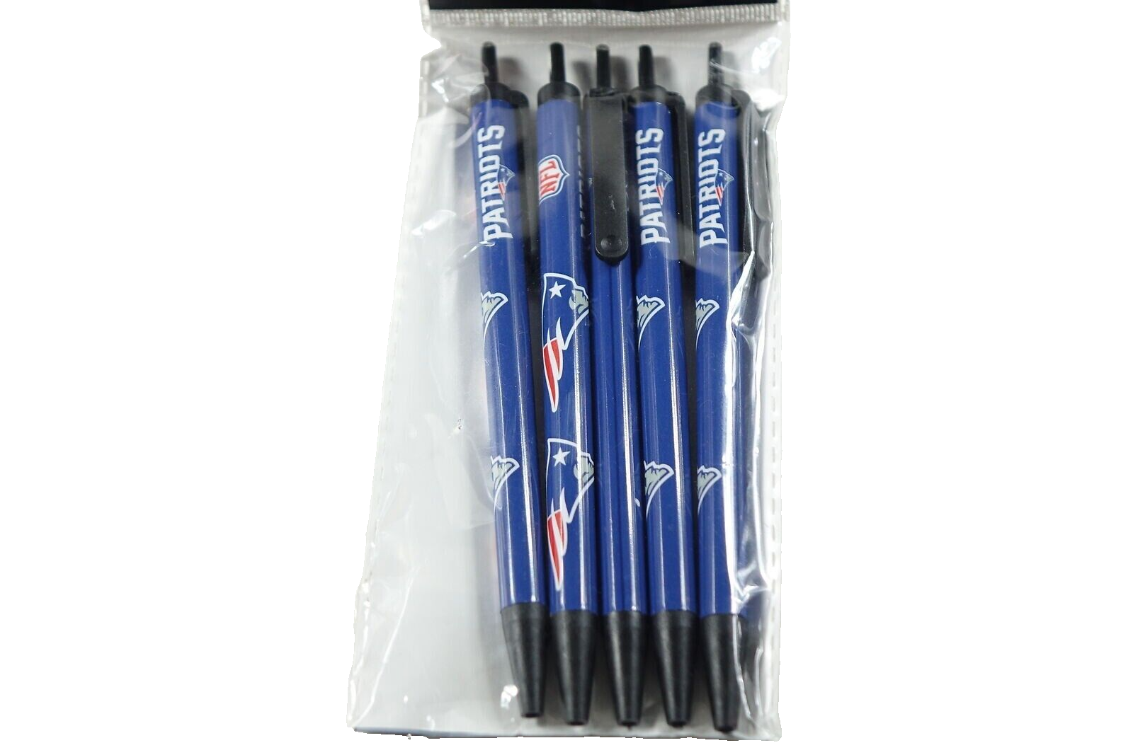 NFL New England Patriots Disposable Black Ink Click Pens, 5-Pack | eBay
