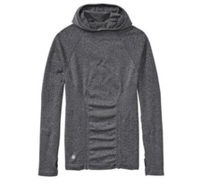 Athleta Funnel Neck Tracker Hoodie Womens Heathered Gray Sz S