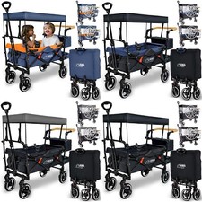 Carrello Boller Pieghevole con Tetto per Bambini Carrello a Mano Pieghevole Anti Insetti Pioggia