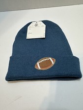 Life is Good FOOTBALL Boys Knit Beanie Cap Ha...