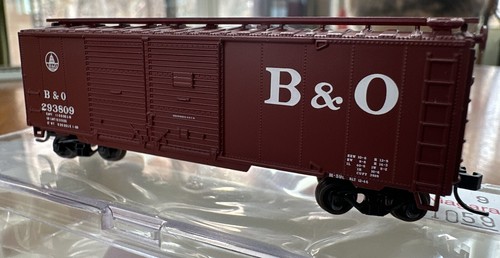 Coche caja puerta doble Atlas escala N RTR #38801 40’ B&O Baltimore & Ohio #293809 nuevo en caja nuevo en caja | Condition: New
