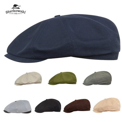 Sterkowski SHELBY Cotton Peaky Cap Newsboy Bandit Poor Boy Retro
