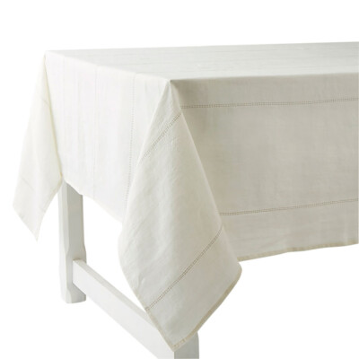 NEW Charvet Editions Rythmo Tablecloth Stitching 320x180cm