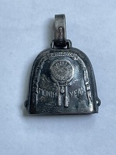 Webster Sterling Silver Baby Teething Ring Bell Rattle Birth Record NO Monogram