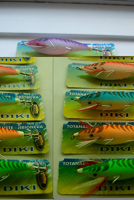 5X Totanara Octopus Squid Action Jig Tintenfisch G.3.0 Balancier Doppel-Haken