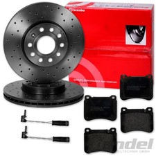 brembo BREMSSCHEIBEN + BEL&Auml;GE VORNE f&uuml;r MERCEDES C-KLASSE W203 CLK W209 SLK R171