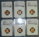 ONE 1947 S Lincoln Cent MS66 RD NGC BU Unc Red Wheat Penny
